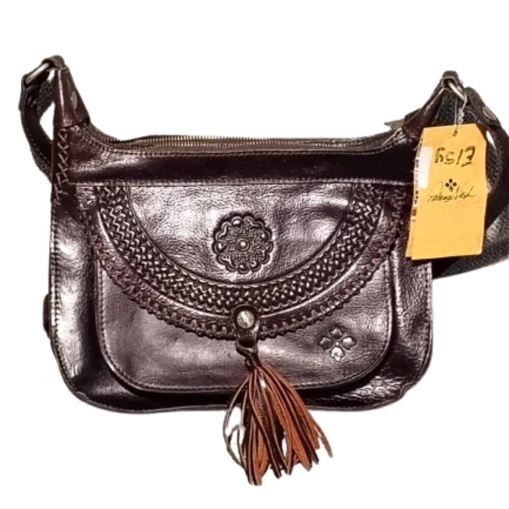 Patricia Nash vintage distressed leather Camila hobo shoulder bag